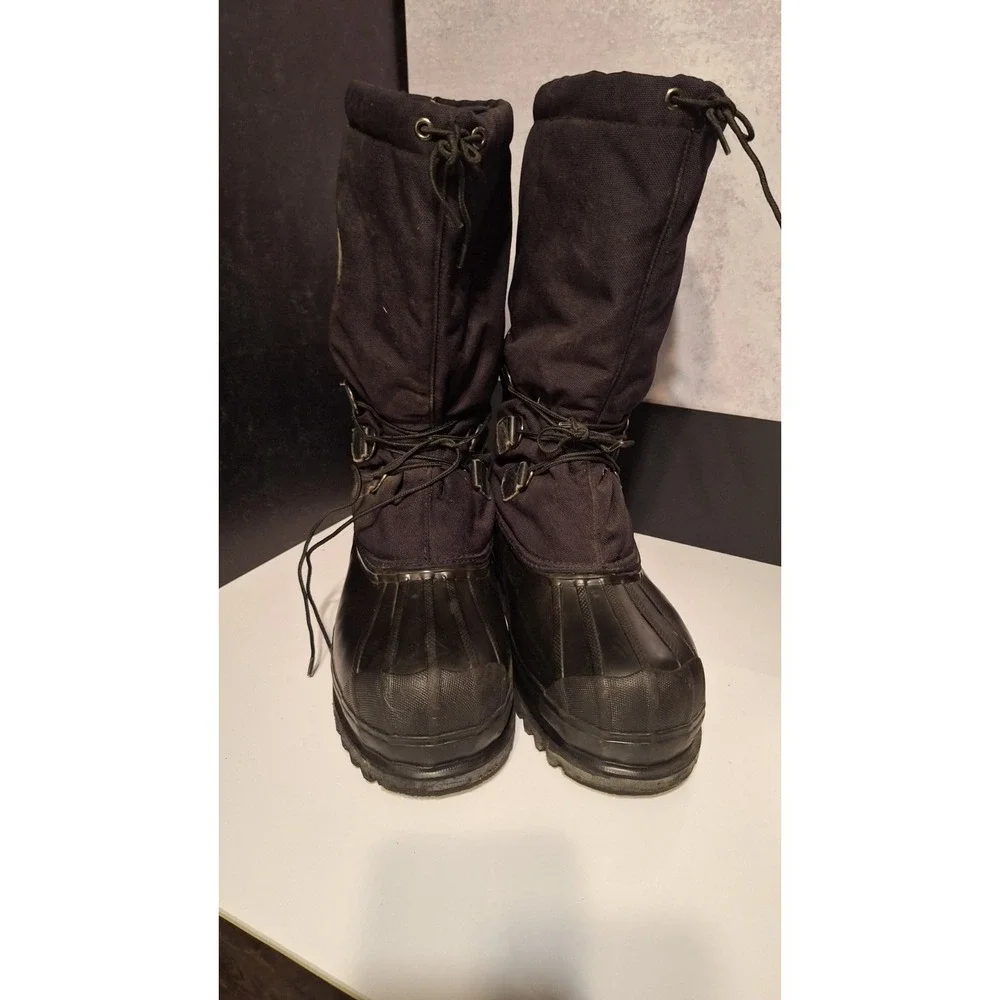 Cabela's Mens Winter Snow Boots Black Size 12 Removable Insulated Liner